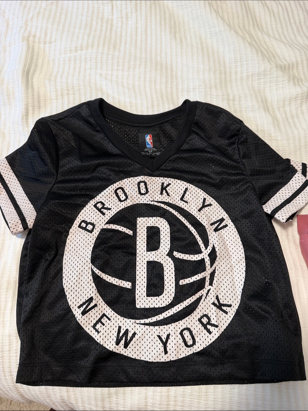 NBA Brooklyn Nets Black & White Kids Jersey Top